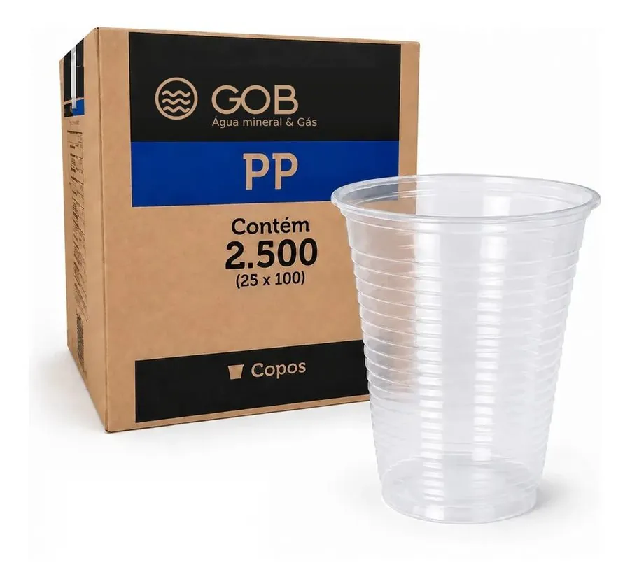 Copos descartáveis PP de 200 ml GOB