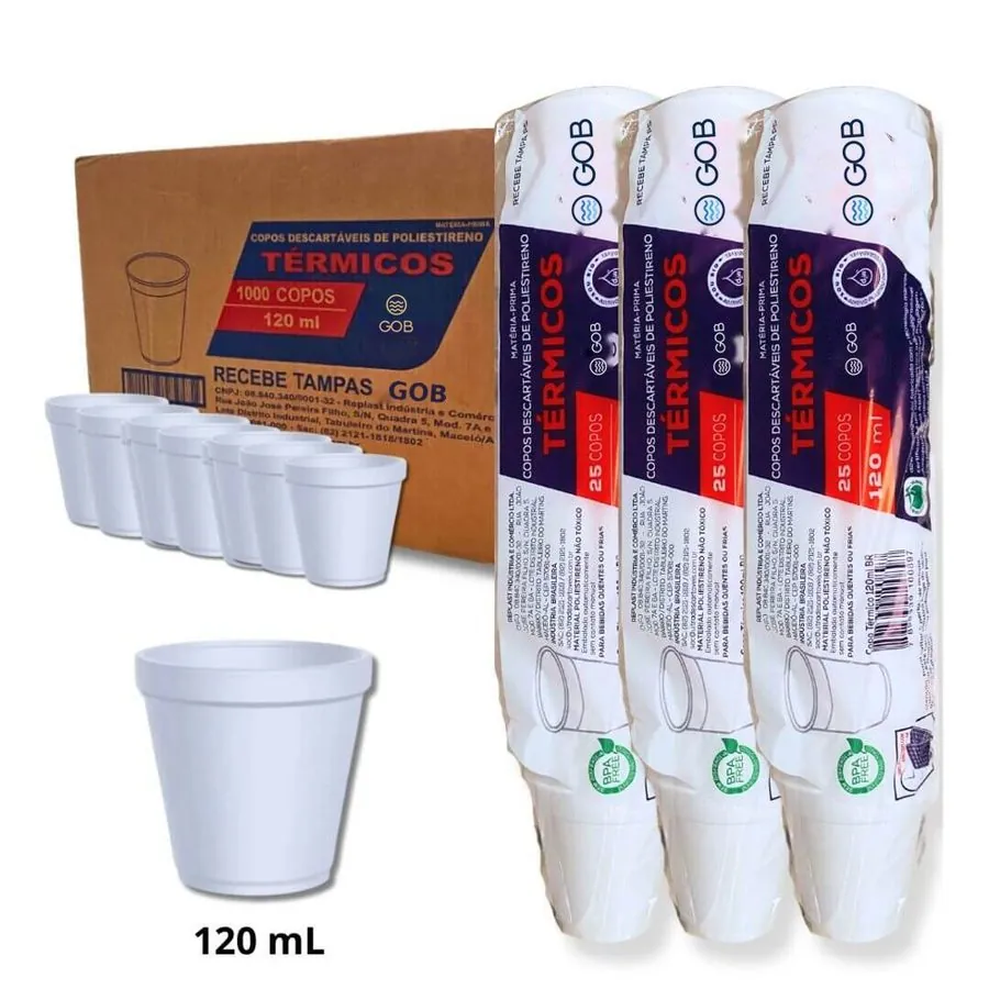 Copos térmicos de 120 ml GOB